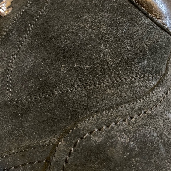 Burberry Black Suede Sherpa Stilettos - Women’s Size 38 - Picture 8 of 10